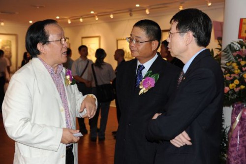 Intercâmbio entre o Artista e os Convidados de Honra