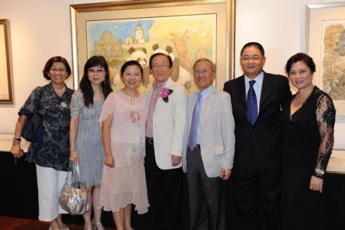 Fotografia do Artista e dos Convidados de Honra