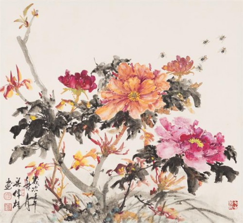 A Inauguração da Exposição “Nuvens, Pinheiro e Catarata - Pinturas de Tinta Chinesa de Leong Hei (Wai Hong)”, integrada no Projecto de Promoção de Artistas de Macau