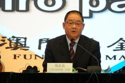 Apresentação do presidente Wu Zhiliang sobre a reforma do regime de atribuição de apoios