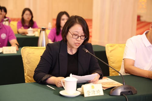 澳門旅遊大學創新款待管理學院代院長管潔琦致辭