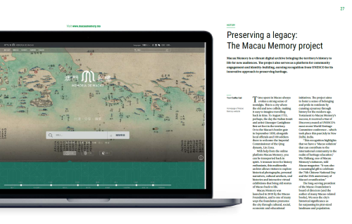 Preserving a legacy: The Macau Memory project